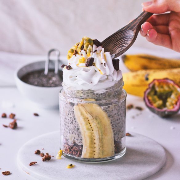 Coconut Banana Chia Pudding (featured)